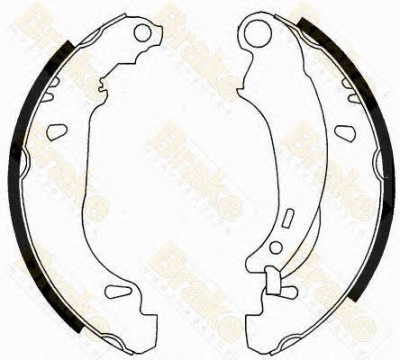 BRAKE ENGINEERING sh2541 -  Комплект тормозных колодок
